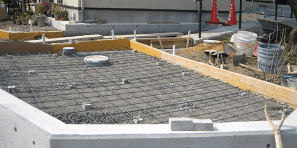 エクステリア工事中